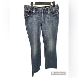 Express Jeans Women Size 6 Stella Low Rise Boot Medium Wash Denim Blue Jean (U2)